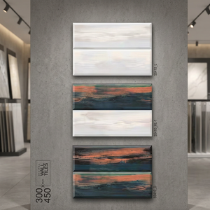 Commercial Digital Ceramic Wall Tiles 12x18 Inch Glossy Polished Glazed Firebrick Design for Building Interiors - Product Image 5