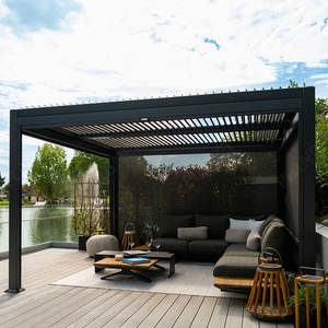 <span class=keywords><strong>Piscine</strong></span> moderne automatique 3x6 Pergola en aluminium à persienne électrique télécommandée indépendante avec LED et écrans motorisés - Product Image 2