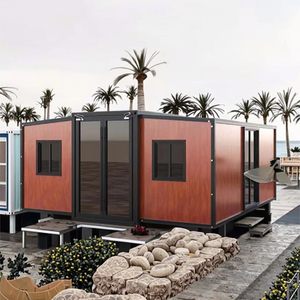 20FT 30FT 40FT <span class=keywords><strong>casa</strong></span> contenedor plegable extensible <span class=keywords><strong>casa</strong></span> modular <span class=keywords><strong>prefabricada</strong></span> de acero portátil 2 3 4 5 dormitorios - Product Image 1