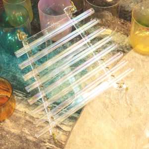 ZHQH 99.99% <span class=keywords><strong>Harpe</strong></span> en cristal chantant à quartz pur 8 notes Son sacré de haute pureté <span class=keywords><strong>Harpe</strong></span> en cristal 440hz et 432hz avec étui de transport - Product Image 2