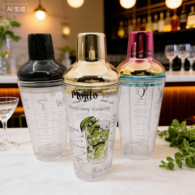 Camol Customized 450ml Cocktail Shaker Glass