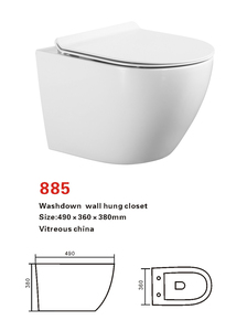 Phòng tắm bán buôn bán lẻ vệ sinh treo tường nhà vệ sinh gốm washdown tường treo nhà vệ sinh Treo <span class=keywords><strong>Wc</strong></span> - Product Image 2