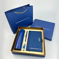 Großhandel Hochwertige Werbegeschenke Geschäftsartikel Anpassbares Notizbuch-Geschenkset mit Stift, Vakuumflasche und USB-Stick