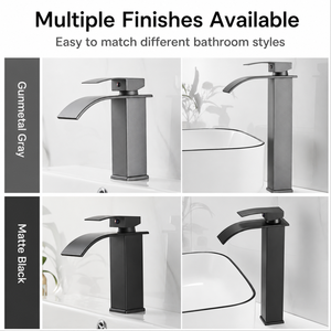 Rubinetto a Cascata Cromato per Lavabo Bagno, Miscelatore Monocomando per Hotel e Appartamenti - Product Image 5