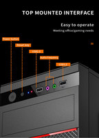 Boîtier d'ordinateur PC ATX moyen, personnalisable, best-seller, meilleur rapport qualité-prix, adapté à une alimentation de 500 W, pour la maison et les jeux