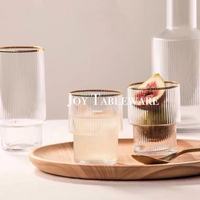 Moderne Stemless Vergulde Glaswerk Sets Drinken Glas Set