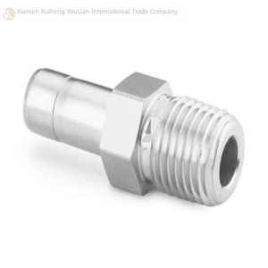 Переходник-адаптер из нержавеющей стали 316SS, 1/<span class=keywords><strong>2</strong></span> дюйма (внутренняя резьба) на 3/8 дюйма (наружная резьба), модель SS-8-TA-1-6, новый, оригинальный, в наличии, для промышленной автоматизации, специализированный для ПЛК - Product Image 1