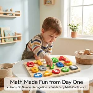 Giocattoli Educativi Montessori in Legno per Bambini, Puzzle Numerico, Tavola di Conteggio con Forme di Animali, Sviluppo Cognitivo Precoce - Product Image 4