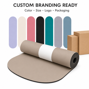 Gomme en PU 183x68cm 4.5mm Forme capsule ovale Absorbant la transpiration Sans logo personnalisé Marque privée Vente en gros Surface PU Premium - Product Image 1