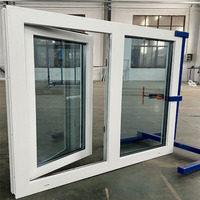 Ventanas de PVC de Doble Acristalamiento con Barras Antirrobo de Último Diseño, Ventanas Abatibles de Acero y Plástico de Bajo Consumo Energético, Venta Directa