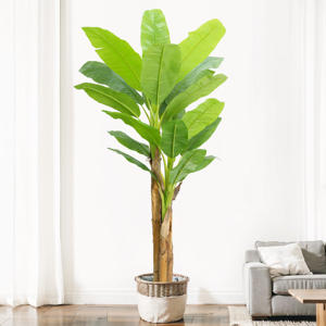 <span class=keywords><strong>Bananier</strong></span> Artificiel Grand Plancher Vert Debout Plante En Pot <span class=keywords><strong>pour</strong></span> Restaurant Décoration Intérieure Réaliste Ornement De Verdure 8FT - Product Image 1