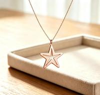 Collier Étoile de Mer en Acier Inoxydable, Pendentif Étoile de Mer Plaqué Or 18 carats, Bijoux Hypoallergéniques, Vente en Gros, Collier Thème Marin