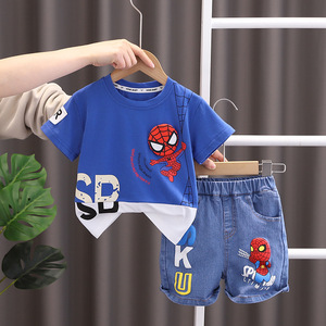 T-<span class=keywords><strong>shirt</strong></span> d'été décontracté et respirant pour enfants, nouveau costume à manches courtes pour garçons, vêtements élégants et tendance pour enfants - Product Image 6