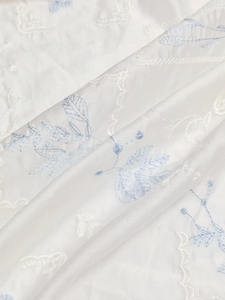 Nuevo Chaleco <span class=keywords><strong>de</strong></span> verano <span class=keywords><strong>de</strong></span> estilo chino, abrigo azul con <span class=keywords><strong>bordado</strong></span> <span class=keywords><strong>de</strong></span> <span class=keywords><strong>hojas</strong></span> <span class=keywords><strong>de</strong></span> flores <span class=keywords><strong>pequeñas</strong></span>, cómodo para tela Tencel transpirable - Product Image 2