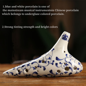 <span class=keywords><strong>Ocarina</strong></span> <span class=keywords><strong>de</strong></span> Porcelana Blanca <span class=keywords><strong>de</strong></span> 12 Orificios en Tono F Soprano, <span class=keywords><strong>Flauta</strong></span> Profesional <span class=keywords><strong>de</strong></span> Cerámica, Gran Venta - Product Image 5