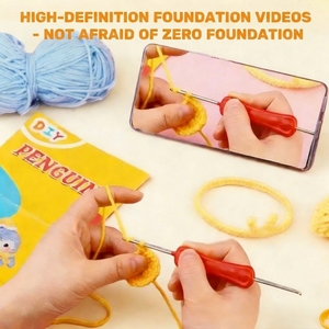 Kit de Ganchillo 4 en 1 para Hacer un Búho, Juguete <span class=keywords><strong>Amigurumi</strong></span> Tejido <span class=keywords><strong>a</strong></span> Mano, con Video Tutorial en HD para <span class=keywords><strong>Principiantes</strong></span> - Product Image 4
