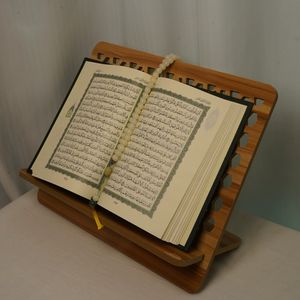 Support de <span class=keywords><strong>livre</strong></span> en bois vintage pour cadeau religieux musulman de l'Aïd el-Fitr, Ramadan, Islam, support de <span class=keywords><strong>livre</strong></span> sacré, présentoir de <span class=keywords><strong>livre</strong></span> de prière musulman, Coran - Product Image 1