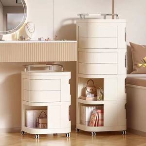 Syf S Beauty Salon <b>Trolley</b> Storage Rack, Movable Cosmetics Storage Cabinet, Multi-layer Organizer with Casters - Product Image 3