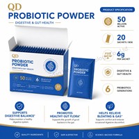 Poudre de complément alimentaire probiotique végétalien non-OGM, directement de l'usine, pour la santé digestive et le bien-être quotidien des adultes, fabricant OEM