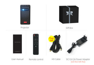 Projecteur LCD portable <span class=keywords><strong>P20</strong></span>, Android Smart Mobile Mini, 350 lumens, 30-150 pouces, haut-parleurs intégrés, home cinéma, jeux - Product Image 6