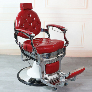 Chaise de Barbier Professionnelle Vintage pour Homme – Idéale pour la Coiffure, le Rasage et le Salon de Coiffure - Product Image 1
