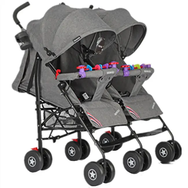 Poussette de voyage pour enfants jumeaux deux bébés, chariot Portable de bonne qualité pour l'exportation, voiture pour enfants, Go Karts, Double landau