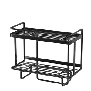 Estante de baño moderno de acero inoxidable de un solo nivel estante colgante de pared grueso ducha inodoro esquina aluminio hogar Hotel uso - Product Image 2