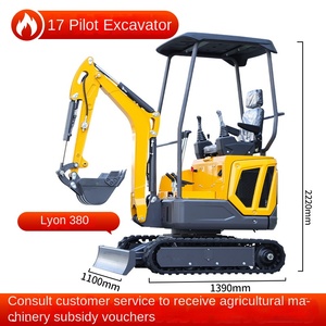 Miniexcavadora Micro-Digging Tipo 18, Multifuncional, de Una Tonelada, con 20 Ganchos, para Uso Doméstico, Ingeniería, Agricultura y Huertos - Product Image 4