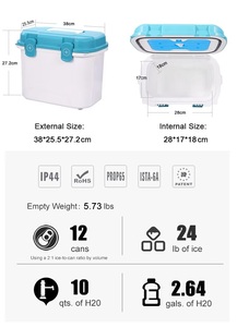 Glacière portable, boîte de <span class=keywords><strong>transport</strong></span> pour vaccins, fabrication biomédicale, prix, glacière médicale 13L avec poignée - Product Image 4