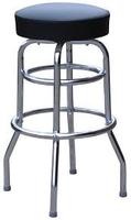 Tabouret de bar pivotant chromé de haute qualité, tabouret de magasin non pliable