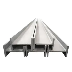 construction structural I beam ss400 astm a36 h section hot rolled iron carbon mild black galvanized steel h-beam