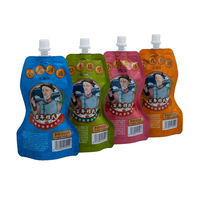 Pochettes à Boissons Personnalisées Imprimées, Réutilisables, avec Bec Verseur pour Liqueurs, Jus, Yogourts – Sacs à Bec Verseur pour Boissons Alcoolisées