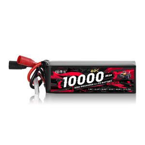 LEIDA LD05-6S10000 22.2V 40C 6S Lithium Ion <strong>10000mAh</strong> <strong>Lipo</strong> <strong>Battery</strong> for FPV Quadcopters RC Cars Trucks Boats (800 Cycles) - Product Image 1