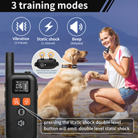 Wiederauf lad bares wasserdichtes elektronisches Trainings halsband für Hunde Hundes chock halsband mit Fernbedienung für große mittelgroße kleine Hunde