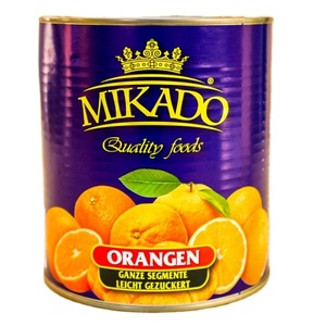 Segmentés d'orange mandarine en conserve <span class=keywords><strong>de</strong></span> qualité supérieure, sirop léger, 2026, certifiés BRC IFS HACCP, marque privée OEM - Product Image 1