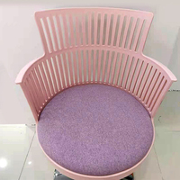 Chaise de salle à manger moderne en plastique noir empilable, nouvelle chaise Bazhou simple et robuste en PP moulé pour adultes, idéale pour le jardin