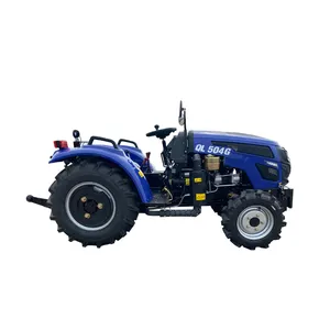 Mini trattore agricolo 4wd 50hp trattore con caricatore frontale e retroescavatore