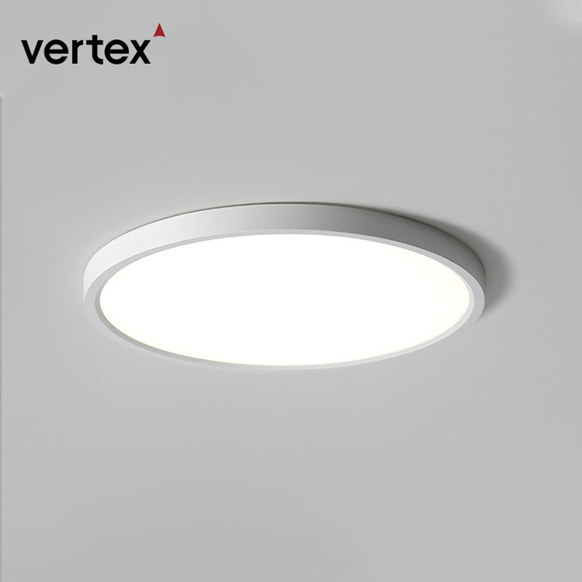 Bright Modern Bedroom Indoor Lighting Flush Mount Nordic Ultra Thin LED Ceiling Lamp