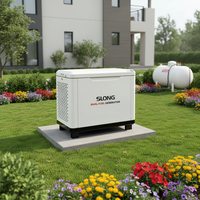 Generador Silencioso Generac de Gas Natural GLP de 6 KW 8 KW Marca SLONG para Uso Residencial