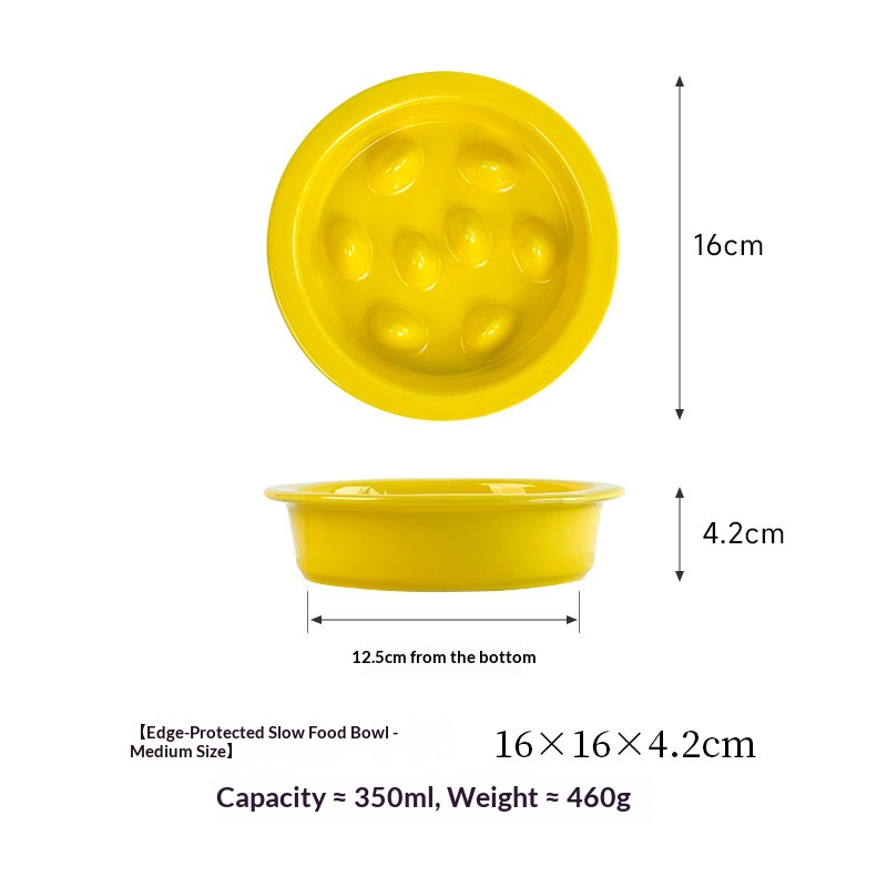 Slow Feeder Bowl (Yellow)