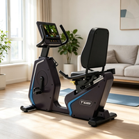 Vélo d'exercice silencieux, réglable en résistance, de qualité commerciale et durable, pour la salle de sport intérieure, le centre de rééducation et l'entraînement.