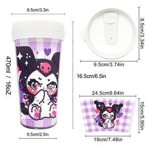 Nuovo Kit Fai-da-Te 5D Mosaico <span class=keywords><strong>con</strong></span> Design Animale, Tazza da <span class=keywords><strong>Caffè</strong></span> in Plastica Stampata <span class=keywords><strong>con</strong></span> Graziosa <span class=keywords><strong>Pittura</strong></span> Diamantata - Product Image 1