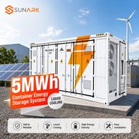 Système de stockage d'énergie au lithium-ion (BESS) SunArk haute performance de 5 MWh en conteneur avec refroidissement liquide actif pour raccordement au réseau photovoltaïque