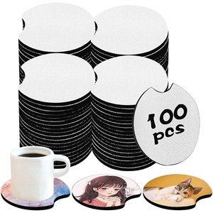 Neoprene Coasters With Custom Sublimation Printing Wholesale Custom Shaped for Coffee Cup Mug and Promotion Gifts
