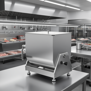 Mezcladora Manual de Carne de Acero Inoxidable 40L con Tanque Inclinable, Equipo de Procesamiento de Carne con Reductor de Engranajes y Manivela, Máquina Mezcladora de Salchichas - Product Image 2