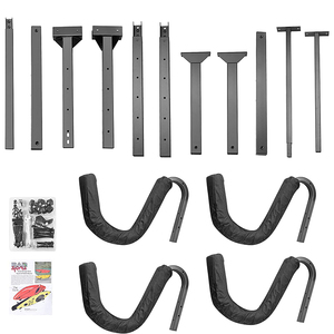 जे-मेच भारी शुल्क काले धातु के फ्रेम kayaka रैक में 2 kayaks 175 lbs पैडबोर्ड डबल kkkara - Product Image 4