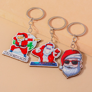 Accessoires Weny, porte-clés Père Noël, dessin animé de Noël personnalisé, ski cool - Product Image 4