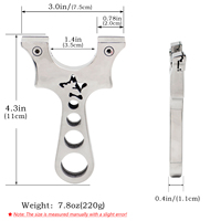 Lance-pierre portable en acier inoxydable PIAOYU, haute résistance, durable, de haute qualité, pour la pratique des sports de tir