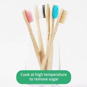 2024 Cepillo de dientes de bambú para niños con cerdas suaves sin BPA Embalaje biodegradable reciclado ecológico - Product Image 3