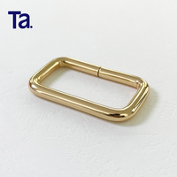 Aksesoris Tas Tangan Cincin Persegi Logam Berkualitas Tinggi TANAI Tebal 4.8mm, Ring Persegi, Gesper untuk Tas Tangan